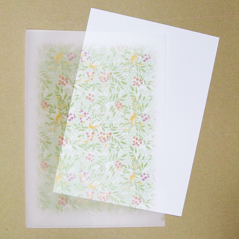 クリアファイル　-南天-