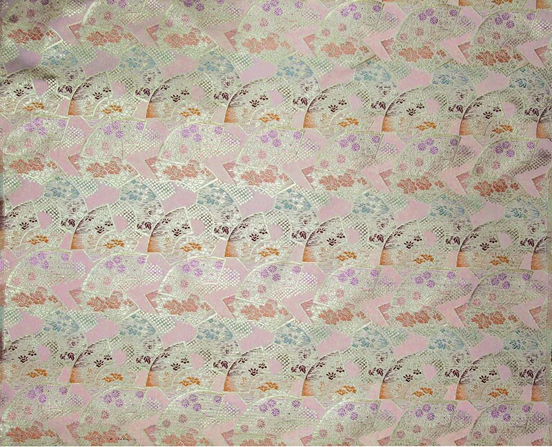 金襴生地 定番　-扇面小花-