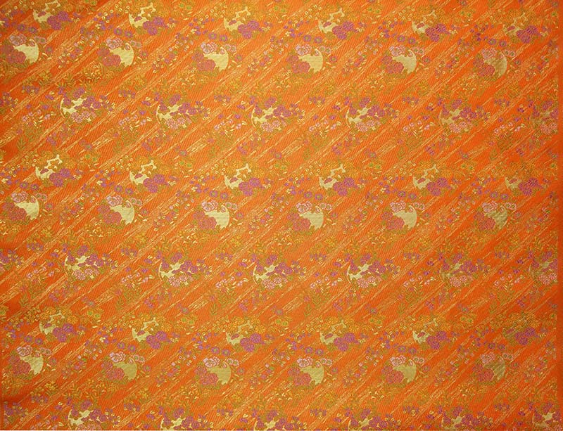 金襴生地 定番　-円小花に斜めかすみ-