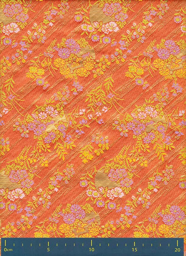 金襴生地 定番　-円小花に斜めかすみ-