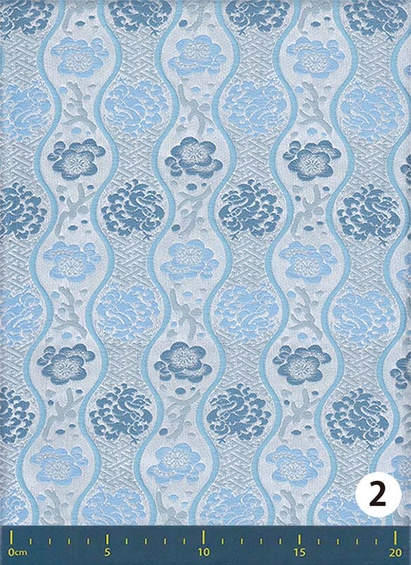 金襴生地 定番　-立涌に梅鳳凰-