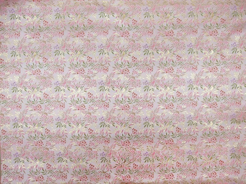 金襴生地 定番　-瑞鳥南天文様-