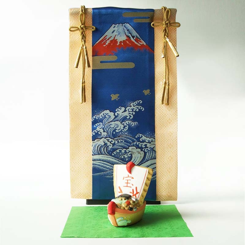 赤富士　額装　3号 風水開運版画 33AF 吉兆（赤富士飛鶴）吉岡浩太郎 ＜ 絵画と額縁