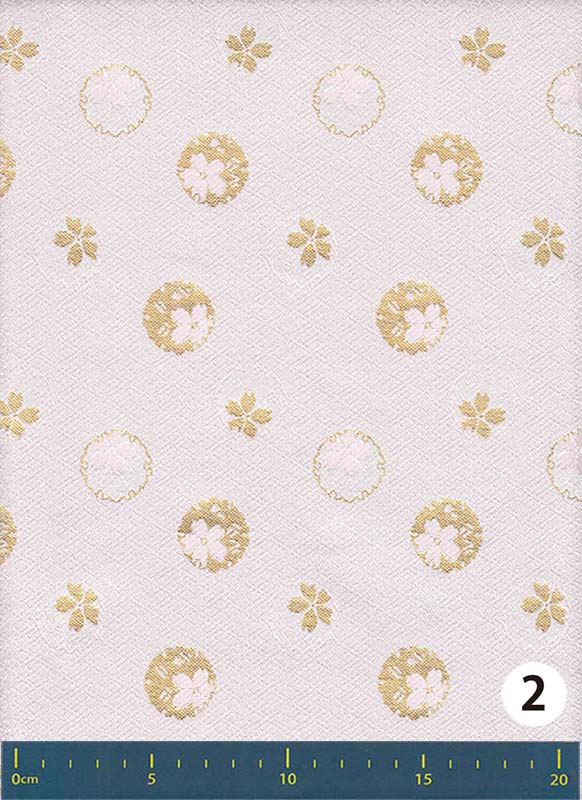 金襴生地 定番　-雪輪桜-