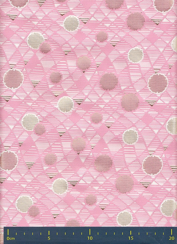 金襴生地 定番　-雪輪にモダン菱格子-