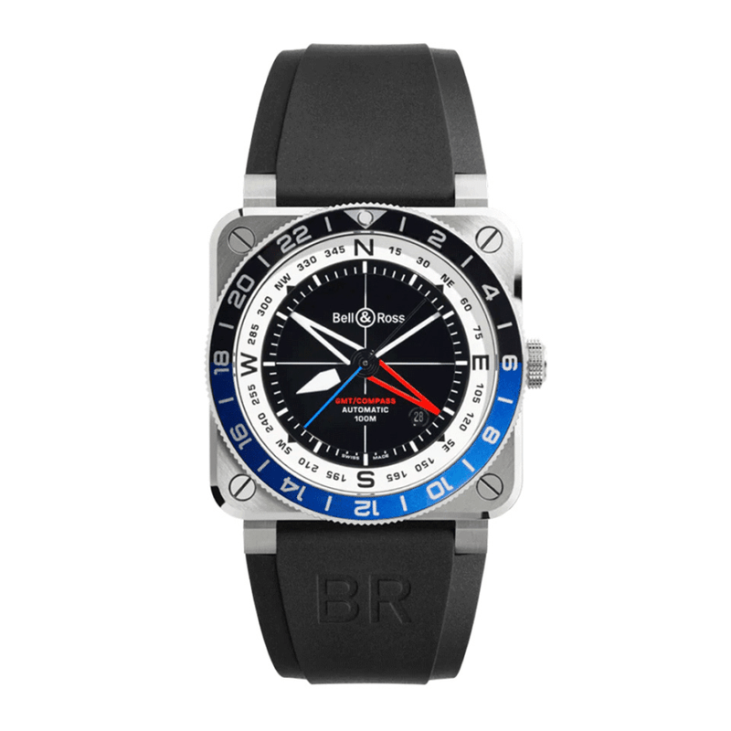 ベル＆ロス Bell&Ross BR0393-COM-ST/SRB BR-03 GMT Compass【国内正規品】