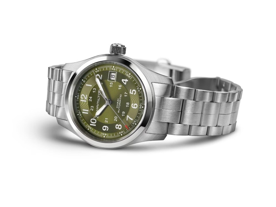 ハミルトン HAMILTON H70455160 カーキ フィールド Auto 38 mm【国内