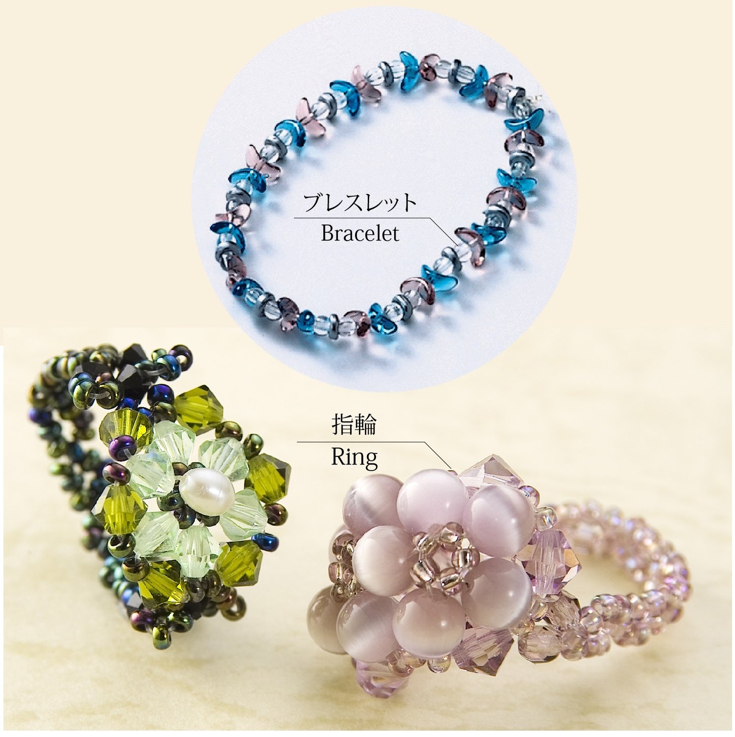 【透明ゴム　30m】手作りビーズアクセサリー、パワーストーンブレスレットにピッタリな透明ゴム。全６サイズ　30ｍカセ巻