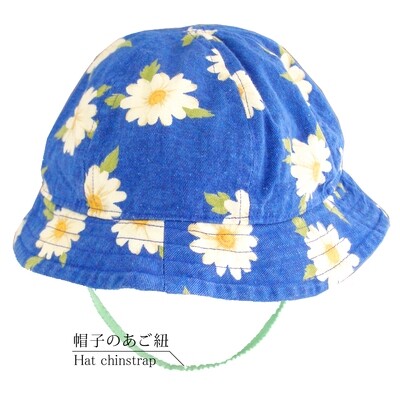 カラー帽子　ゴム　帽子のアゴひもをカラーでかわいく！全5色