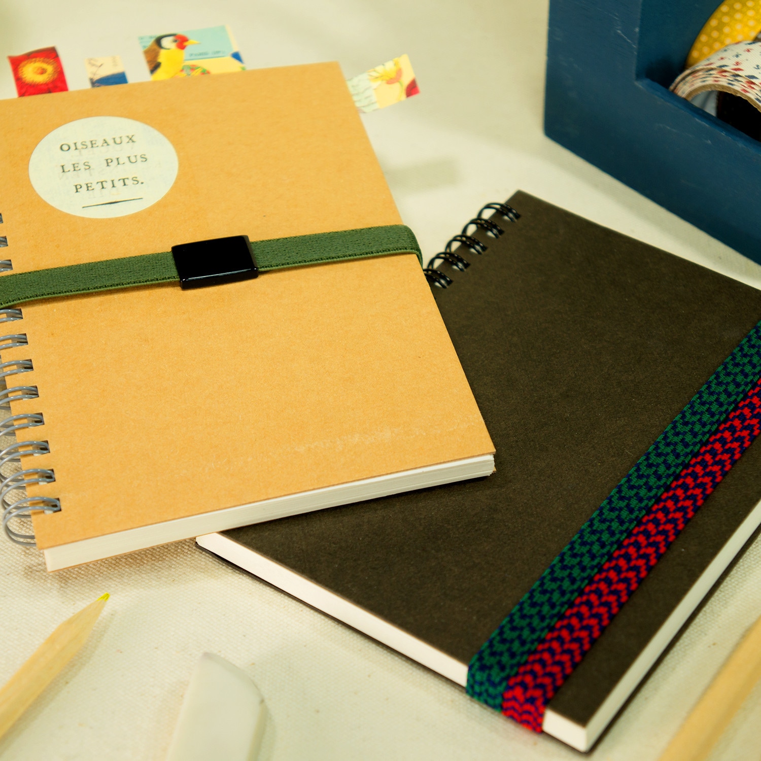 【ゴムバンド　作り方　10㎜】ブックバンド・お弁当箱バンドを簡単に！Hand made book band 10ｍｍ 全7種