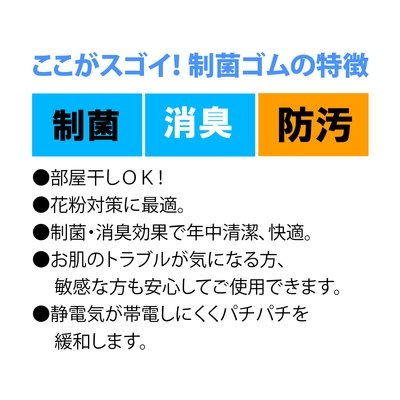 【制菌　帽子ゴム】清潔を求めるママに！制菌・消臭・防汚効果に優れた制菌帽子ゴム 全2色