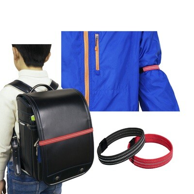 【反射材　ゴム】夜のお散歩、通勤通学のお供に！反射材入りゴムバンド　全2色