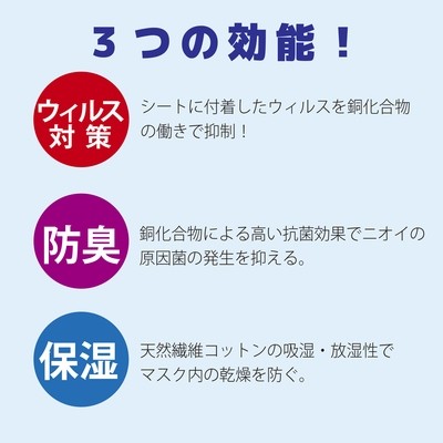 【マスク関連商品】ガーゼマスクのウィルス対策もばっちり！マスク用ウイルス対策シートⅡ
