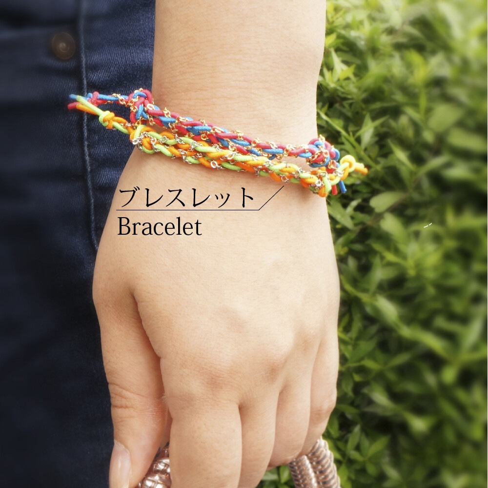 【ネオンカラー　丸ゴム】蛍光色がかわいい！ブレスレットにおすすめ！ネオンカラーゴム丸1.2ｍｍ 全5色