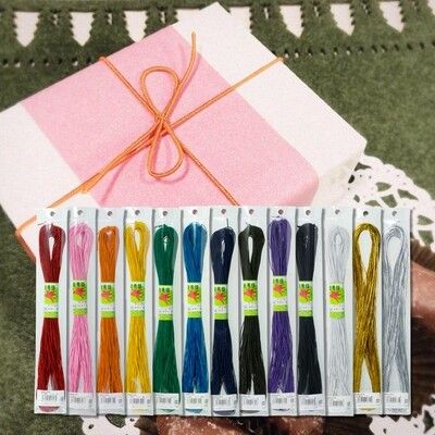 【丸ゴム　1㎜　30m】ラッピングに！＃28細丸ゴム 30ｍカセ巻　全13色