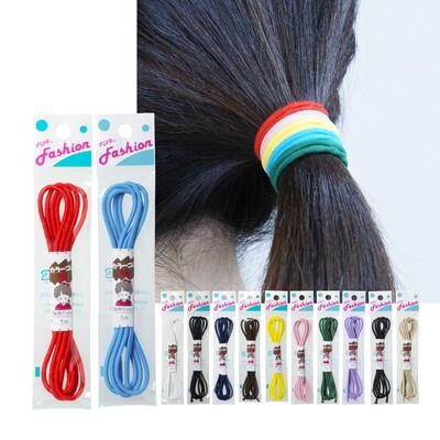 【ウーリーゴム】ヘアゴムと言ったらこれ！手作りヘアゴムにピッタリの太さ約3mm丸ゴムウーリーゴムM 全12色