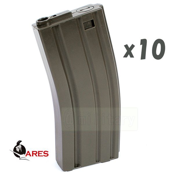 □10本セット□ ARES製 プラスチック製 85連 M16・M4マガジン [マルイ