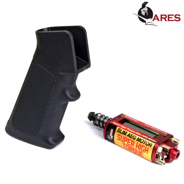 ARES M4 スリムピストルグリップ ブラック + スーパーハイトルク
