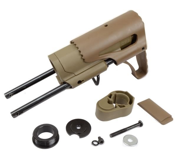 APS ワイヤーストック/トイガン用パーツ /タンカラー APS コラプシブル ライフルストック デザートカラー | エアガン