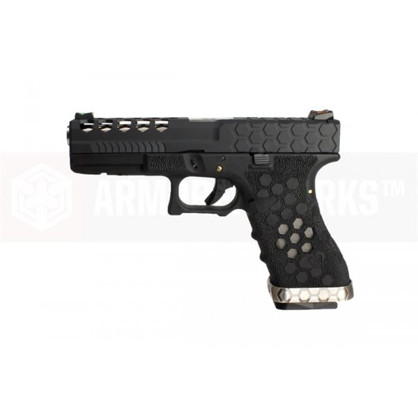 ArmorerWorks Custom AW-VX0101 Hex-Cut �����֥����Хå����� �֥�å����饤�� / �֥�å��ե졼��