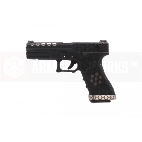 ArmorerWorks Custom AW-VX0201 Hex-Cut �����֥����Хå����� �֥�å� ���饤�� / �֥�å��ե졼��