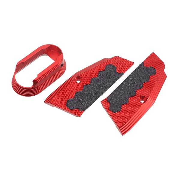 5KU アルミニウム ショートグリップ & マグウェルセット ASG/KJW GBB