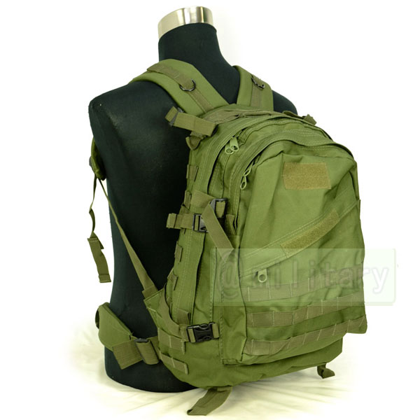 オリーブドラブ バックパック キャンバス 3-D Molle バックパック オリーブドラブ | エアガン,ミリタリー用品