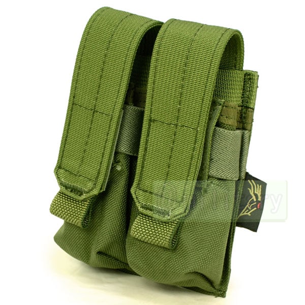 FLYYE MOLLE Double 9mm Mag Pouch Ver.FE OD | エアガン,ミリタリー