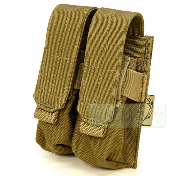 FLYYE MOLLE Double 9mm Mag Pouch Ver.FE CB | エアガン,ミリタリー