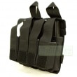 FLYYE MOLLE Double M4 + Quad Pistol Mag Pouch BK