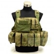 FLYYE MOLLE Style PC Plate Carrier with Pouch set A-TACS FG (A-TACS����ver)