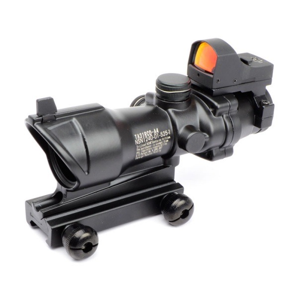ACOG タイプ 4x32スコープ & DOCTER タイプ OPドットサイト ブラック