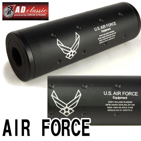 AD Classic 4.25インチ サイレンサーAIR FORCE 刻印 | エアガン