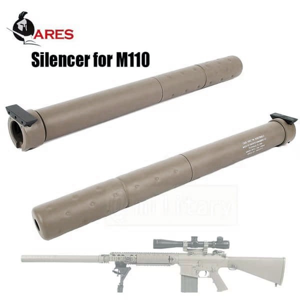 ARES M110 (SR25) 専用 ロング サイレンサー デザートカラー