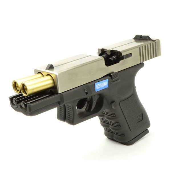 WE-TECH ダブルバレル G19 ガスブローバック シルバー