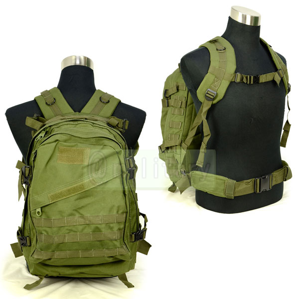 新品 未使用 オリーブドラブ MOLLE バックパック 大容量 3-D Molle バックパック オリーブドラブ | エアガン,ミリタリー用品
