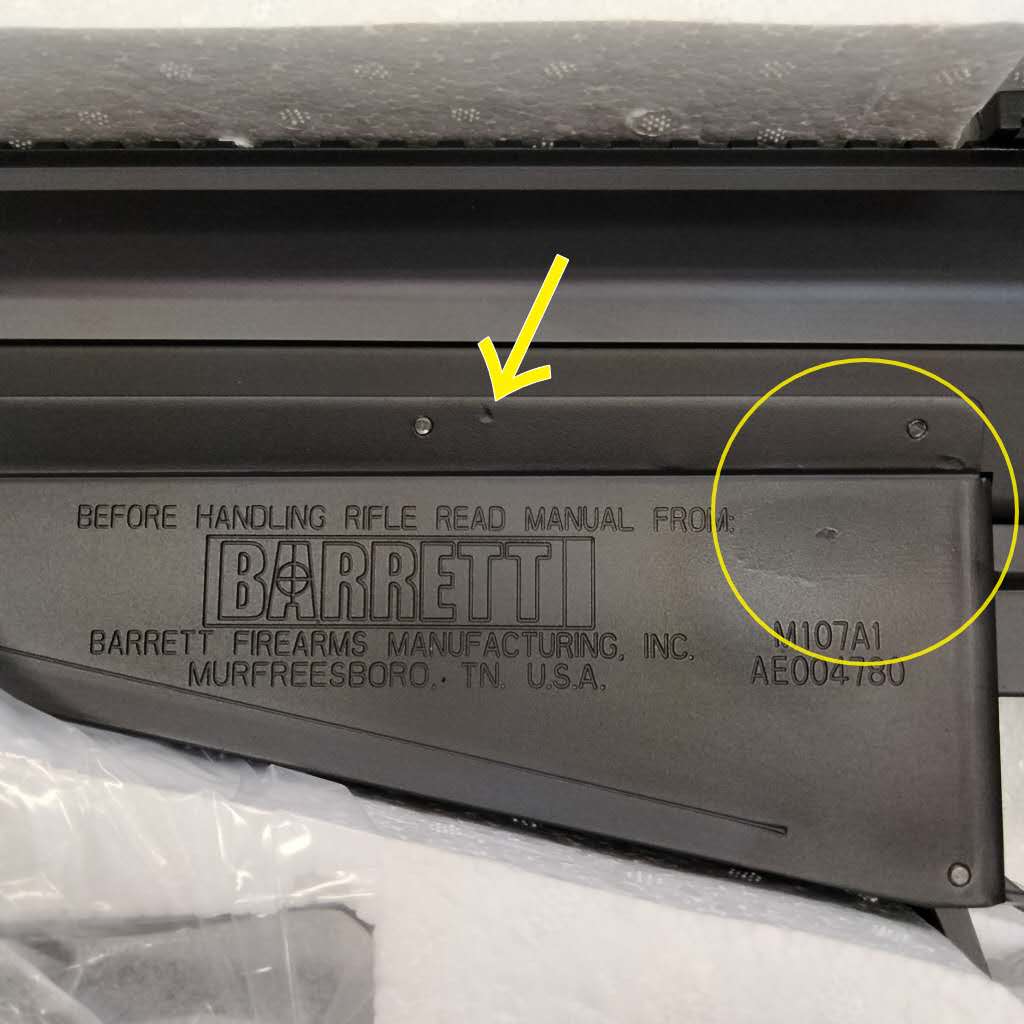 �����̲��ʡ� SNOW WOLF �Х�å�M107 (��ʪ�饤�ե�) �������å��󥰥��� �������ץ��å� BARRETT FIREARMS �饤���󥹹��ver �֥�å�