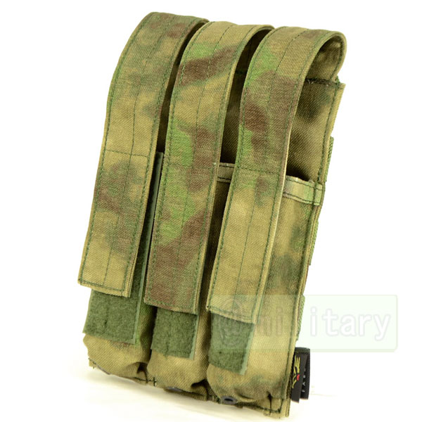 FLYYE Triple MP5 Magazine Pouch A-TACS FG (A-TACS森林ver