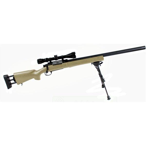 M24　オリーブグリーン エアコッキングガン スコープ・バイポット付き M24 オリーブグリーン エアコッキングガン スコープ・バイポット