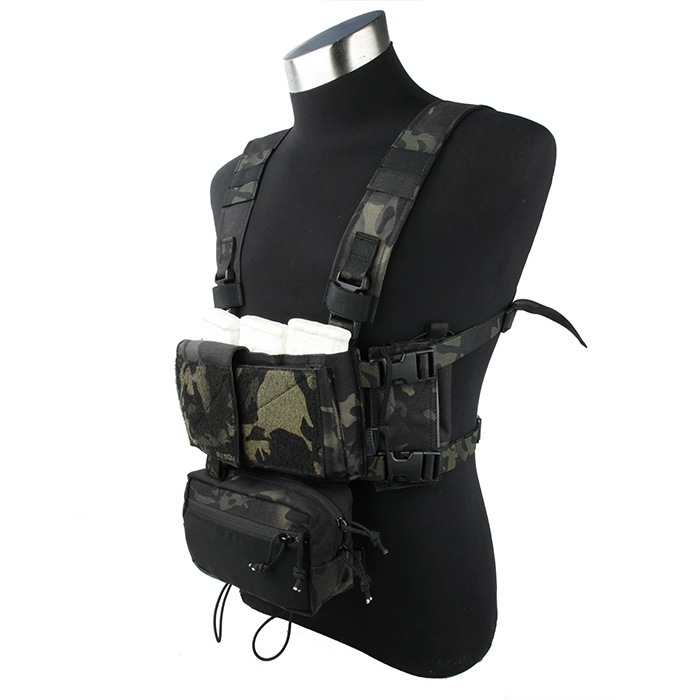 TMC Modular Chest Rig [⥸顼 ȥꥰ] åA Multicam Black "ޥ֥å"