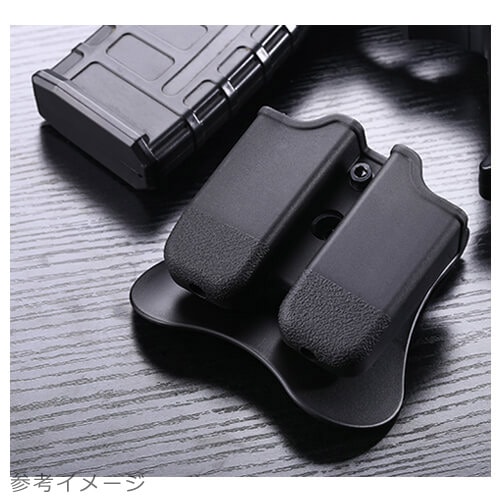 ダブルマガジンまとめ Amomax 1911 エアソフトダブルマガジンポーチ Black (東京マルイ