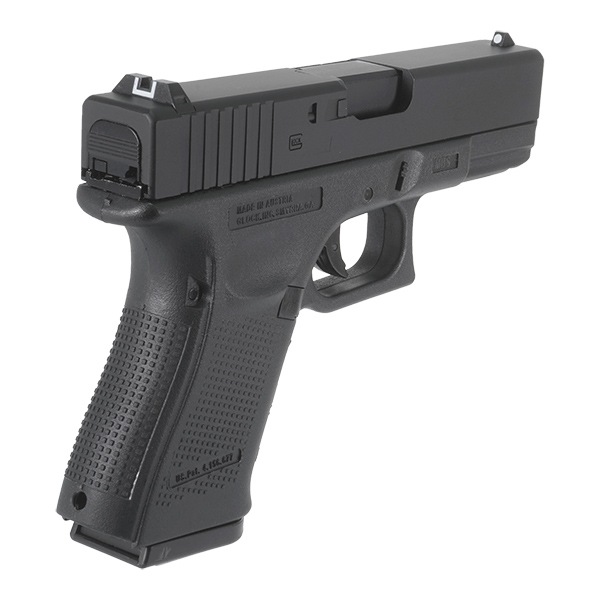 Glockトイガン ブラック E&C 1306 GLOCK G19 Gen.4 ガスブローバック ブラック