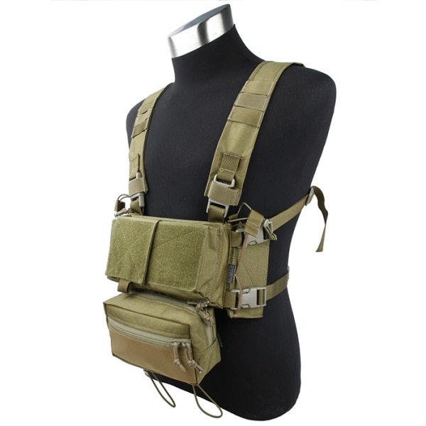 TMC Modular Chest Rig [モジュラー チェストリグ] セットA カーキ