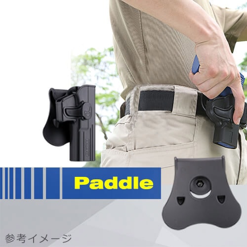 AMOMAX ホルスター用 パドルプレート ブラック | エアガン,ミリタリー