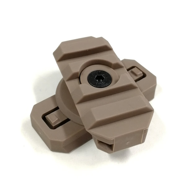 タクティカルヘッドセット ヘルメットレイルアダプター付き
