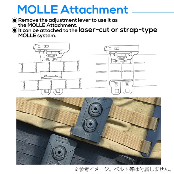 AMOMAX �ۥ륹������ MOLLE �� �٥�ȥ���å� �֥�å�