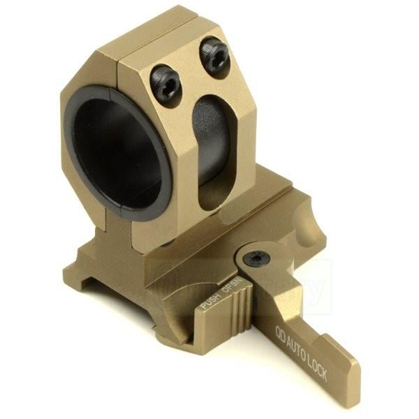 American Defense タイプ 25mm/30mm 径 QD マウントリング DE