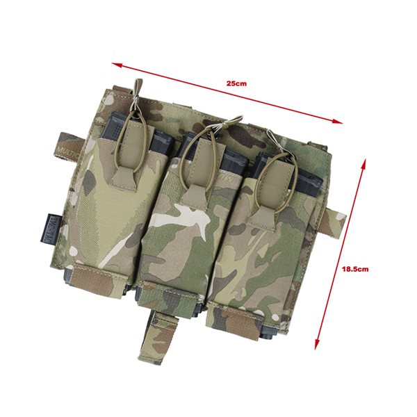 TMC ストレッチ デタッチャブル フラップ トリプル マグポーチ