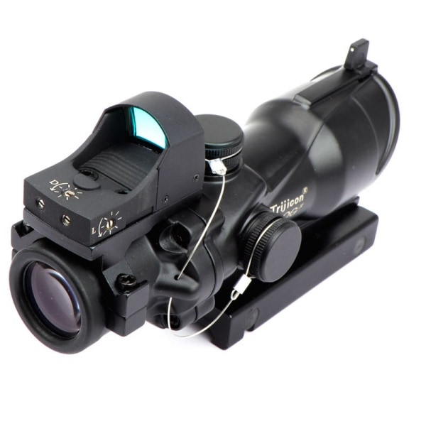 ACOG タイプ 4x32スコープ & DOCTER タイプ OPドットサイト ブラック