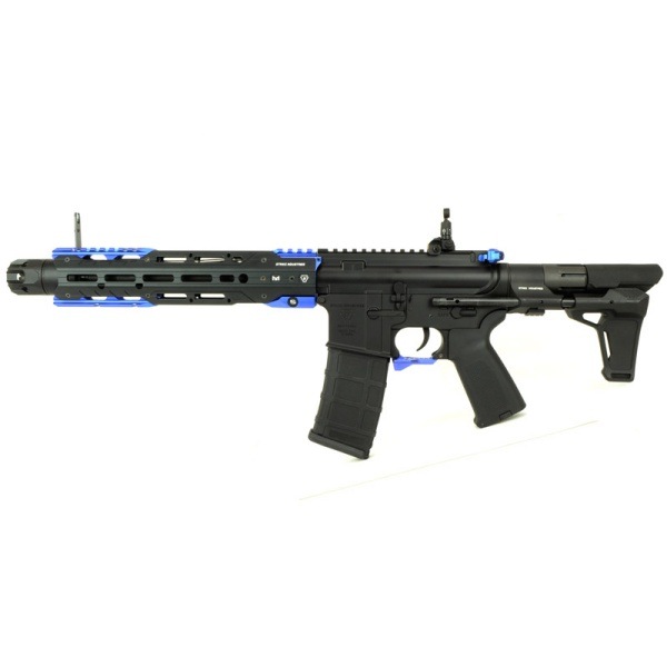 E&C 338E STRIKE GRIDLOK SBR 電子トリガー搭載 電動ガン ブルー